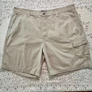 RedHead Men's 42x9 Khaki Cargo Shorts Canvas Twill 100% Cotton Flat Front